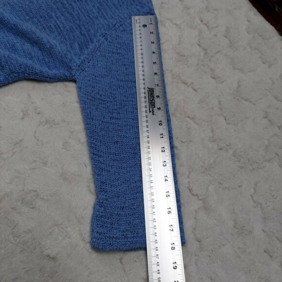 Paraphrase Womens Blue Knitted Tank Top & Button Front Cardigan Sweater Set of 2 - Picture 4 of 10